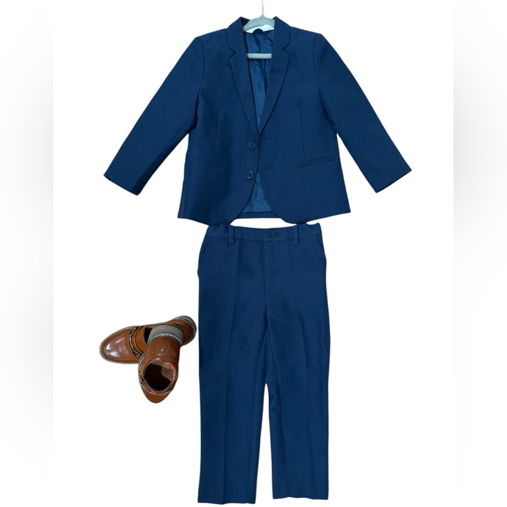 Stylish Blue Suit (option to bundle Brown Loafers)